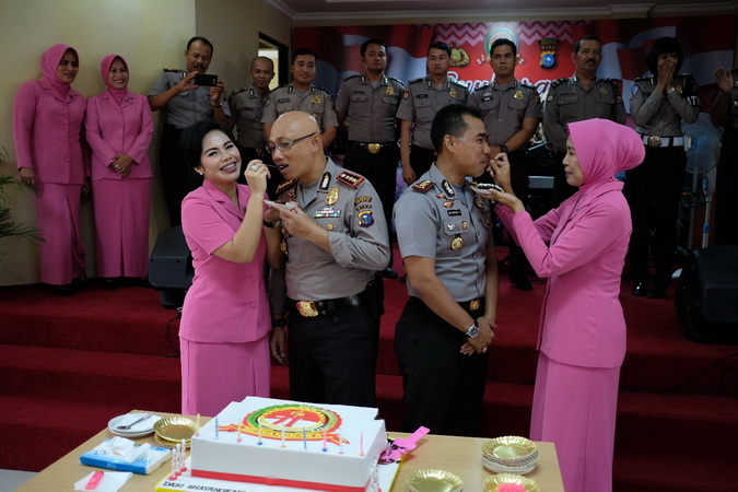 Tutup Rangkaian HUT Bhayangkara, Polresta Pekanbaru Gelar Syukuran